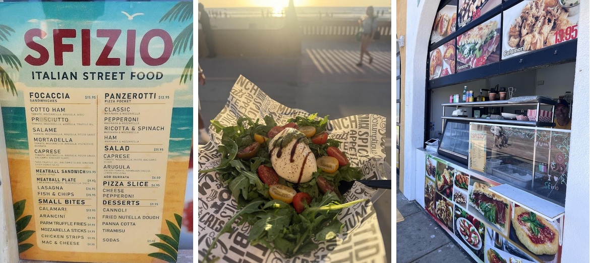Sfizio Italian street food Menu